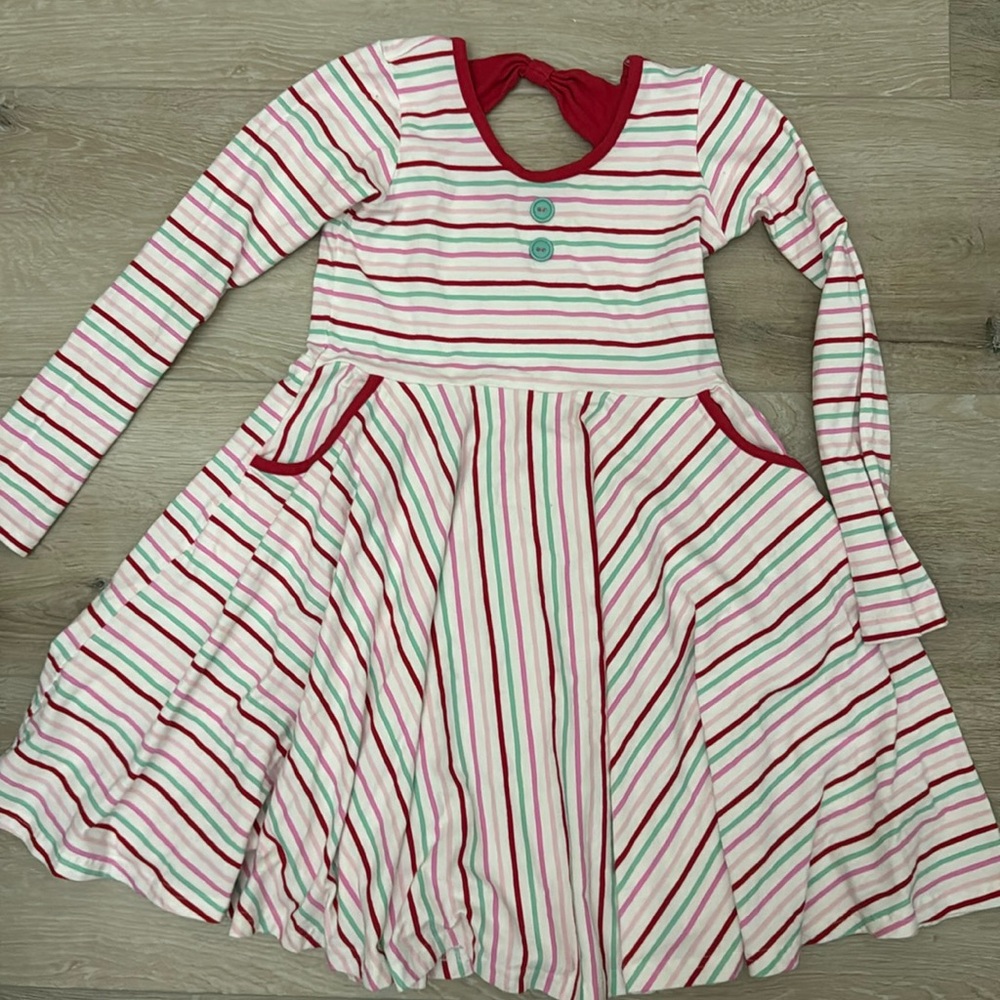 Eleanor Rose Christmas strip dress